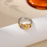 Two-Tone Wrap Statement Ring