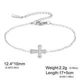 Cross Pendant Chain Bracelet