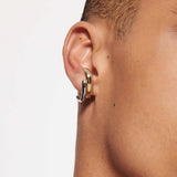 Two-Tone Irregular C-Shape Studs