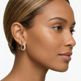 Mixed Metal Geometric Stud Earrings