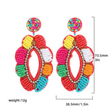 Bohemian Handwoven Beaded Earrings