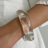 Clear Acrylic Wide Bangle