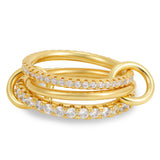 Cubic Zirconia Multilayer Connecting Ring