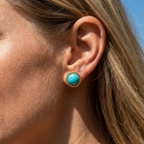 Bohemia Turquoise Small Stud Earrings