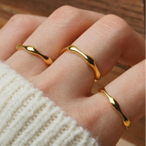 Ripple Stackable Band Ring