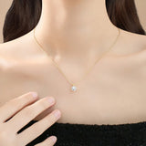 Dainty Crystal Clavicle Necklace