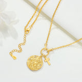 Virgin Mary Cross Necklace