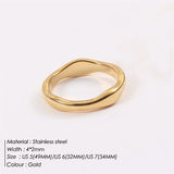 Gold Stackable Thumb Ring
