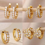 Cubic Zirconia U-Shape Studs