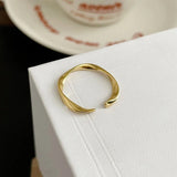 Sculpted Geometric Gold Ring