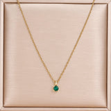 Dainty Crystal Clavicle Necklace