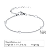 Silver Stackable Chain Bracelet