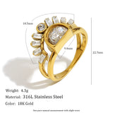 Sun Layer Statement Ring