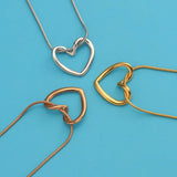 Gold Heart Pendant Necklace