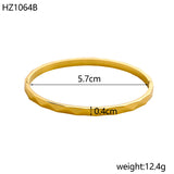 18K Gold-Plated Hollow Cuff Bracelet