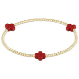 Cross Charm Beaded Bracelet