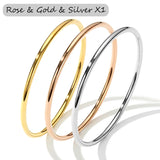Gold-Plated Bangle Set (3-Piece)