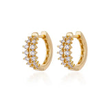 Cubic Zirconia U-Shape Studs