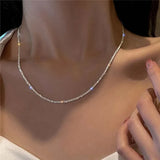 Sterling Silver Clavicle Necklace