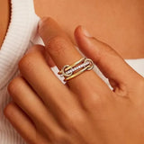 Cubic Zirconia Stackable Ring Set