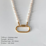 Oval Turnbuckle Choker Necklace