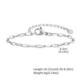 Silver Stackable Chain Bracelet