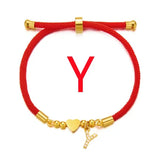 Initial Heart Charm Bracelet