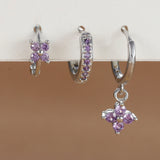 Bloom Crystal Drop Earring Set