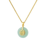Opal Oval Pendant Necklace
