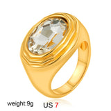 Oval Cubic Zirconia Ring