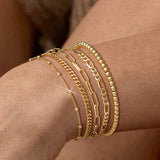 Everyday Gold Stack Bracelet Set
