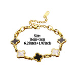 Four-Leaf Clover Charm Bracelet