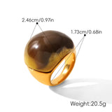 Chunky Resin Dome Statement Ring