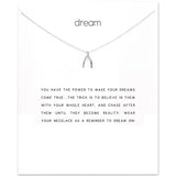 Wish Big Wishbone Necklace