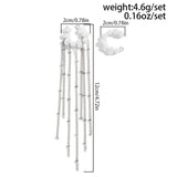 Pearl Tassel Ear Cuff (2-Piece)