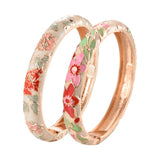 Enamel Floral Bangle