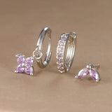 Bloom Crystal Drop Earring Set