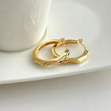Gold Geometric Hoop Earrings