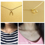 Wish Big Wishbone Necklace