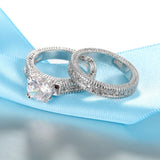 Sterling Silver Couple's Ring Set