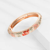 Enamel Floral Bangle