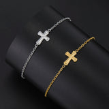 Cross Pendant Chain Bracelet