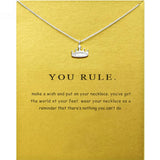 You Rule Crown Necklace