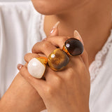 Chunky Resin Dome Statement Ring