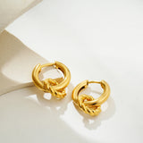 Twist Double Hoop Earrings