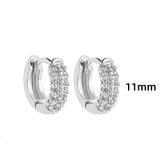 Cubic Zirconia Tiny Huggie Hoops