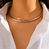 Open Round Collar Choker