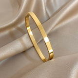 Gold-Plated Zirconia Bangle
