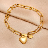 Gold Paperclip Chain Bracelet