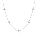 Dainty CZ Necklace & Bracelet Set
